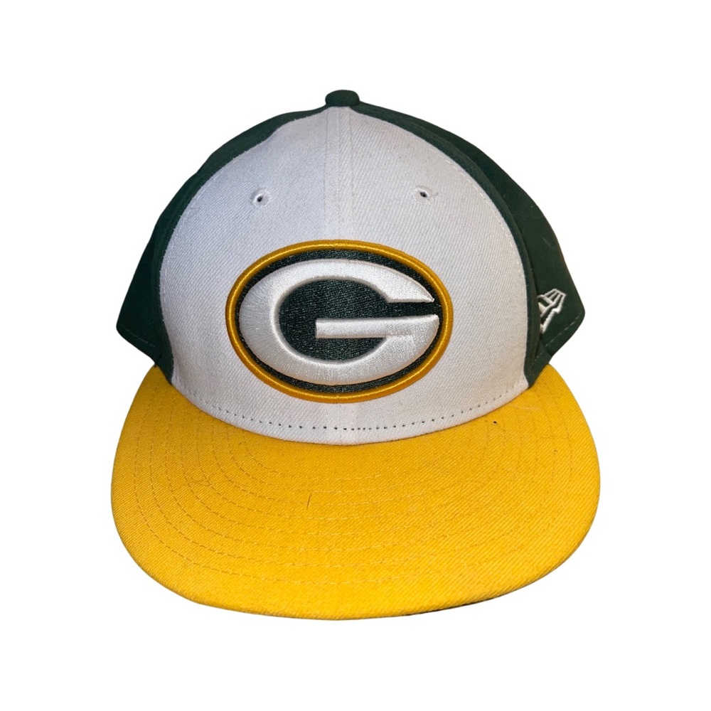 Green Bay Packers Vintage Style Fitted Hat by New ERA: Cheese Head: Jordan Love